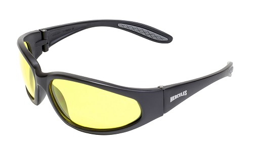 Hercules Yellow Lens Motorcycle Safety Sunglasses 
