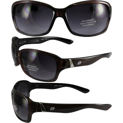 Motorcycle Sunglasses Smoke Gradient Lenses 